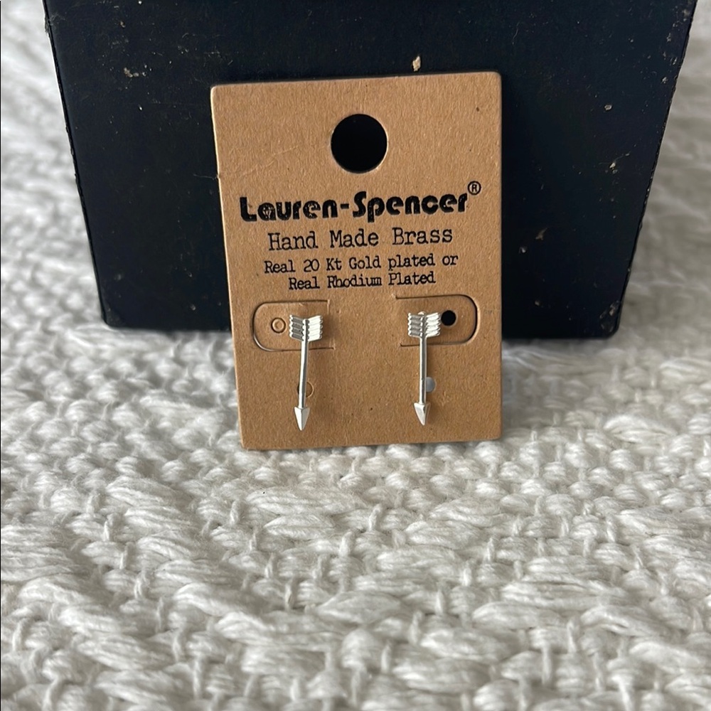 Lauren-Spencer Silver Arrow Earrings